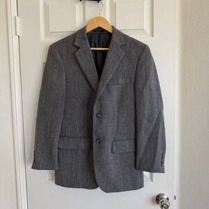 Joseph & Feiss Gold Men's Blazer – Luxury Wool Gray Herringbone